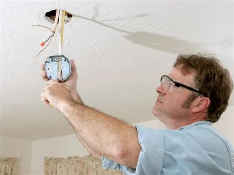 installing ceiling fan rated electrical box|outlet box for ceiling fan.